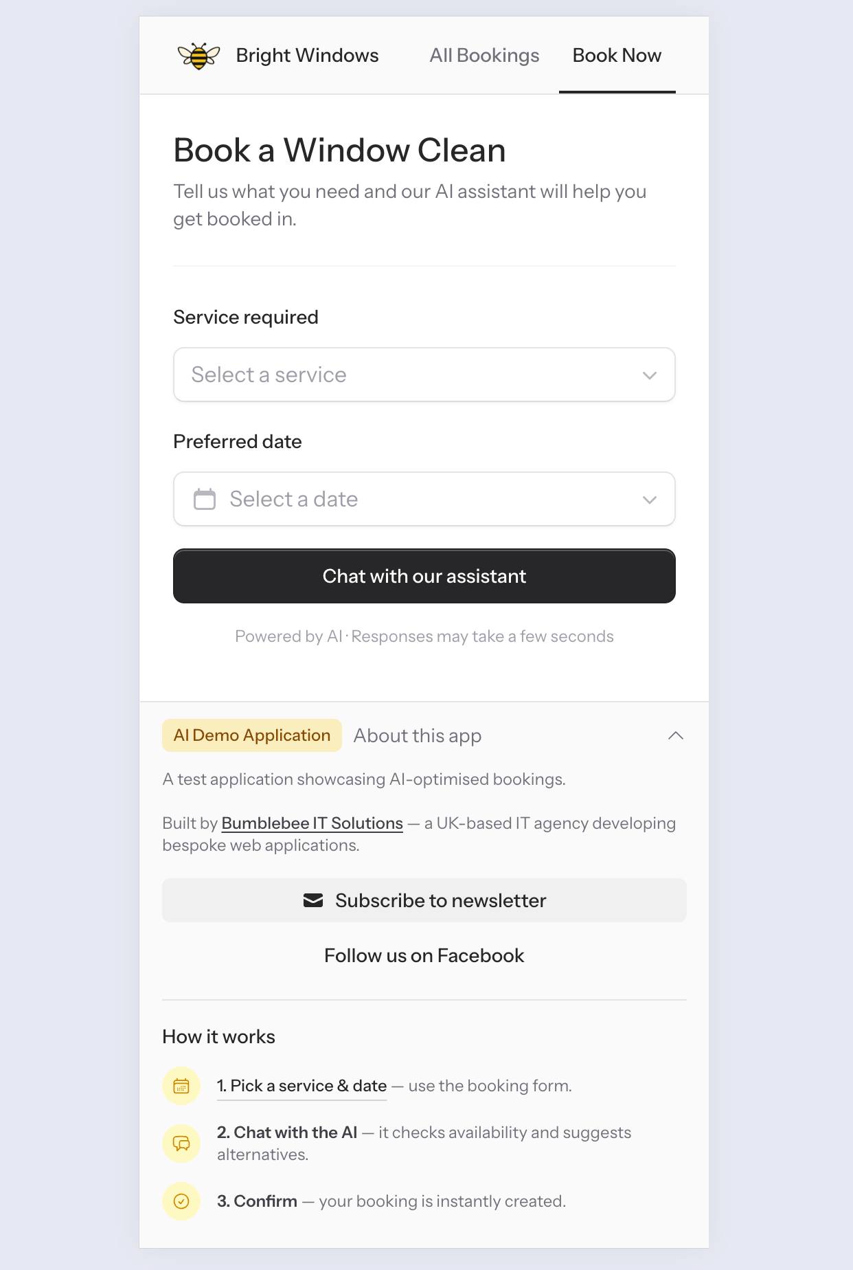 mobile view optimised